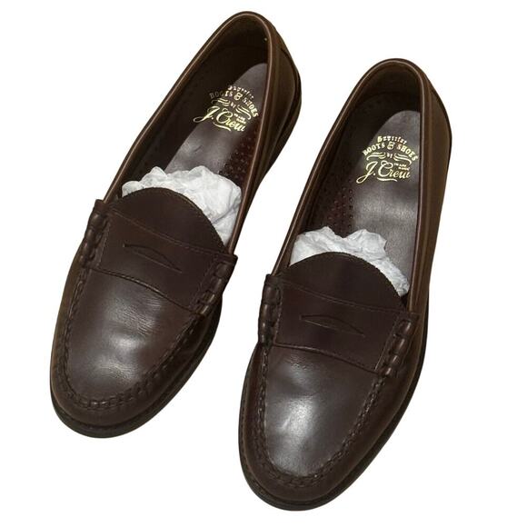 J.Crew Men\'s Whiskey Camden loafers With Leather Soles Size 8.5 NWOT main image 4